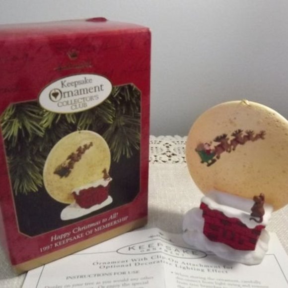 Happy Christmas to All Hallmark Ornament 1997 - Picture 2 of 8